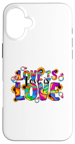 LGBTQ Pride T-Shirt – Love Is Love Regenbogenflagge Hülle für iPhone 16 Plus LGBTQ Pride T-Shirt – Love Is Love Regenbogenflagge Hülle für iPhone 16 Plus von Pride Month Shirt LGBTQ Love Is Always The Answer