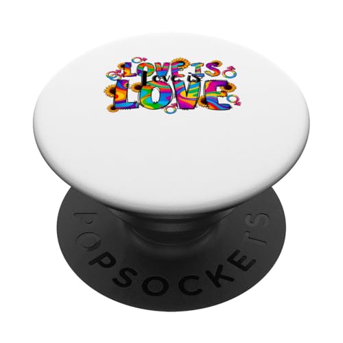 LGBTQ Pride T-Shirt – Love Is Love Regenbogenflagge PopSockets Klebender PopGrip LGBTQ Pride T-Shirt – Love Is Love Regenbogenflagge PopSockets Klebender PopGrip von Pride Month Shirt LGBTQ Love Is Always The Answer