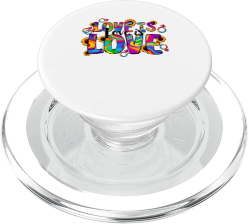 LGBTQ Pride T-Shirt – Love Is Love Regenbogenflagge PopSockets PopGrip für MagSafe LGBTQ Pride T-Shirt – Love Is Love Regenbogenflagge PopSockets PopGrip für MagSafe von Pride Month Shirt LGBTQ Love Is Always The Answer