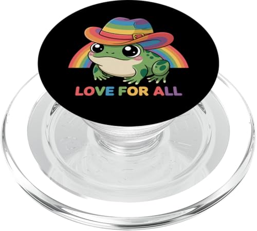 LGBTQ Pride T-Shirt – Love for All Regenbogenflagge Frosch PopSockets PopGrip für MagSafe LGBTQ Pride T-Shirt – Love for All Regenbogenflagge Frosch PopSockets PopGrip für MagSafe von Pride Month Shirt LGBTQ Love Is Always The Answer