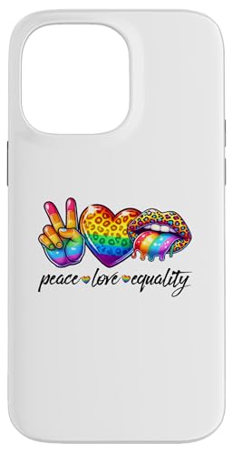 LGBTQ Pride T-Shirt – Peace Love Equality Regenbogenflagge Hülle für iPhone 14 Pro Max LGBTQ Pride T-Shirt – Peace Love Equality Regenbogenflagge Hülle für iPhone 14 Pro Max von Pride Month Shirt LGBTQ Love Is Always The Answer