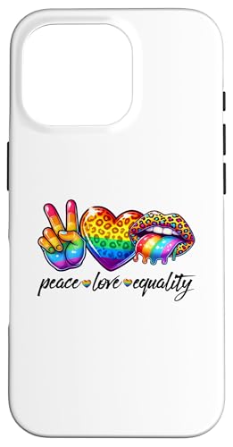 LGBTQ Pride T-Shirt – Peace Love Equality Regenbogenflagge Hülle für iPhone 16 Pro LGBTQ Pride T-Shirt – Peace Love Equality Regenbogenflagge Hülle für iPhone 16 Pro von Pride Month Shirt LGBTQ Love Is Always The Answer
