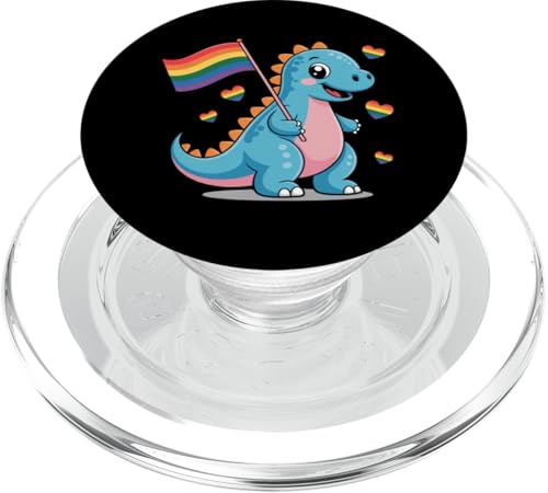LGBTQ Pride T-Shirt – Pride Dinosaur Regenbogenflagge PopSockets PopGrip für MagSafe LGBTQ Pride T-Shirt – Pride Dinosaur Regenbogenflagge PopSockets PopGrip für MagSafe von Pride Month Shirt LGBTQ Love Is Always The Answer