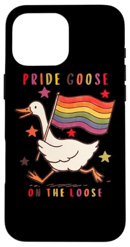 LGBTQ Pride T-Shirt – Pride Goose Regenbogenflagge Hülle für iPhone 16 Pro Max LGBTQ Pride T-Shirt – Pride Goose Regenbogenflagge Hülle für iPhone 16 Pro Max von Pride Month Shirt LGBTQ Love Is Always The Answer