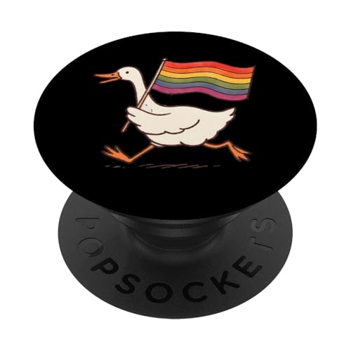 LGBTQ Pride T-Shirt – Pride Goose Regenbogenflagge PopSockets Klebender PopGrip LGBTQ Pride T-Shirt – Pride Goose Regenbogenflagge PopSockets Klebender PopGrip von Pride Month Shirt LGBTQ Love Is Always The Answer