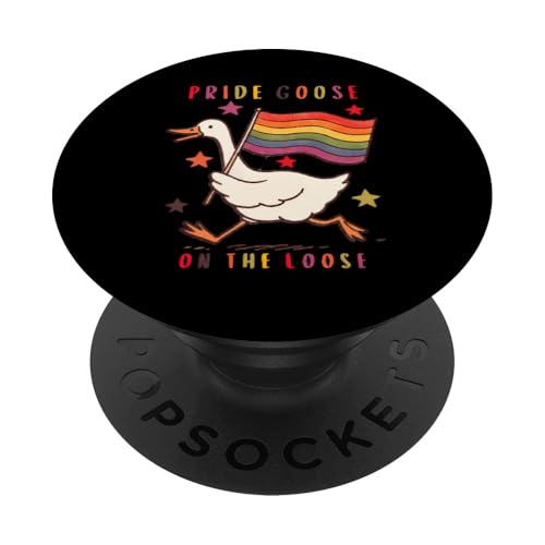 LGBTQ Pride T-Shirt – Pride Goose Regenbogenflagge PopSockets Klebender PopGrip LGBTQ Pride T-Shirt – Pride Goose Regenbogenflagge PopSockets Klebender PopGrip von Pride Month Shirt LGBTQ Love Is Always The Answer