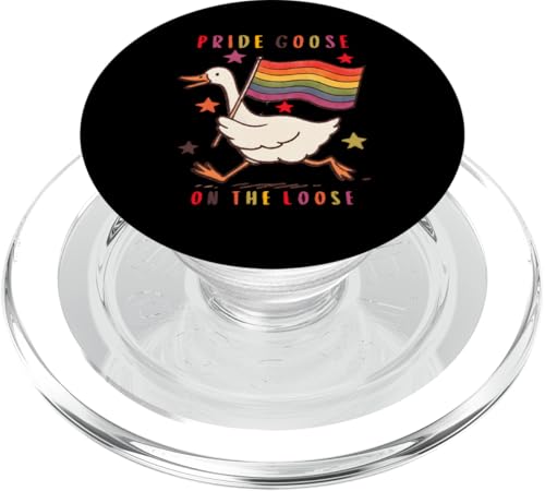 LGBTQ Pride T-Shirt – Pride Goose Regenbogenflagge PopSockets PopGrip für MagSafe LGBTQ Pride T-Shirt – Pride Goose Regenbogenflagge PopSockets PopGrip für MagSafe von Pride Month Shirt LGBTQ Love Is Always The Answer