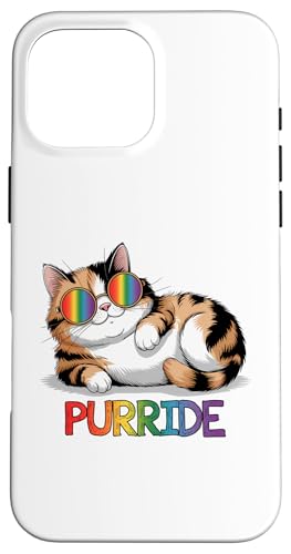 LGBTQ Pride T-Shirt – Purride Cat Regenbogenflagge Hülle für iPhone 16 Pro Max LGBTQ Pride T-Shirt – Purride Cat Regenbogenflagge Hülle für iPhone 16 Pro Max von Pride Month Shirt LGBTQ Love Is Always The Answer