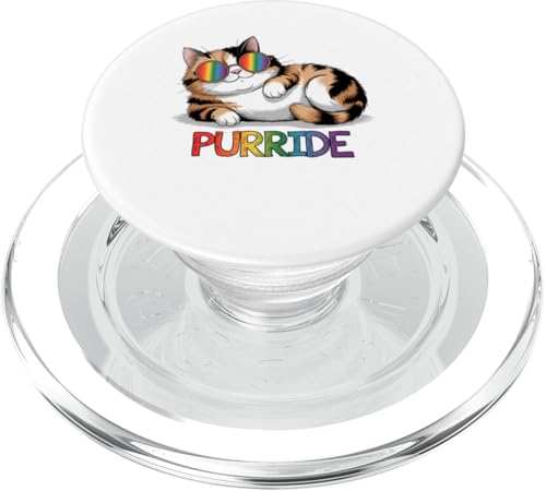 LGBTQ Pride T-Shirt – Purride Cat Regenbogenflagge PopSockets PopGrip für MagSafe LGBTQ Pride T-Shirt – Purride Cat Regenbogenflagge PopSockets PopGrip für MagSafe von Pride Month Shirt LGBTQ Love Is Always The Answer