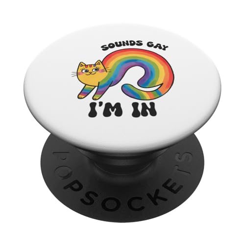 LGBTQ Pride T-Shirt – Sounds Gay I´m In Cat Regenbogenflagge PopSockets Klebender PopGrip LGBTQ Pride T-Shirt – Sounds Gay I´m In Cat Regenbogenflagge PopSockets Klebender PopGrip von Pride Month Shirt LGBTQ Love Is Always The Answer
