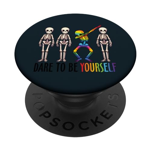 Trau dich, du selbst zu sein LGBT Pride - Self Love LGBTQ Pride Month PopSockets Klebender PopGrip Trau dich, du selbst zu sein LGBT Pride - Self Love LGBTQ Pride Month PopSockets Klebender PopGrip von Pride & Giggles Apparel.USA