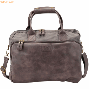Pride & Soul Laptoptasche Mystify 42x32x6cm Canvas-Lederimitat-Mix gra Pride & Soul Laptoptasche Mystify 42x32x6cm Canvas-Lederimitat-Mix gra von Pride & Soul