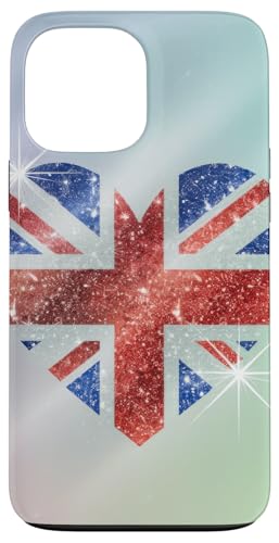 90er Jahre Y2k 2000er Jahre Fun London Union Love Heart England Hülle für iPhone 13 Pro Max von Pride