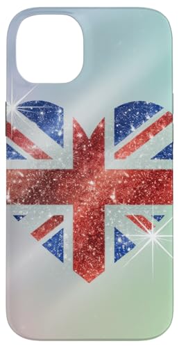 90er Jahre Y2k 2000er Jahre Fun London Union Love Heart England Hülle für iPhone 14 Plus von Pride