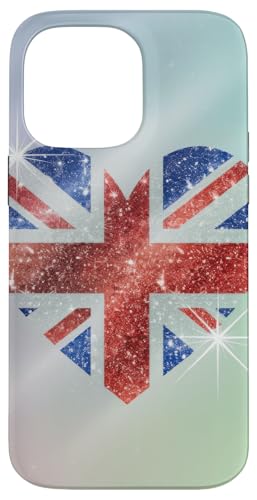 90er Jahre Y2k 2000er Jahre Fun London Union Love Heart England Hülle für iPhone 14 Pro Max von Pride