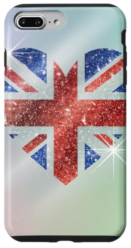 90er Jahre Y2k 2000er Jahre Fun London Union Love Heart England Hülle für iPhone 7 Plus/8 Plus von Pride