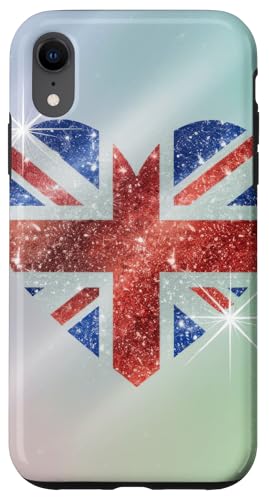 90er Jahre Y2k 2000er Jahre Fun London Union Love Heart England Hülle für iPhone XR von Pride