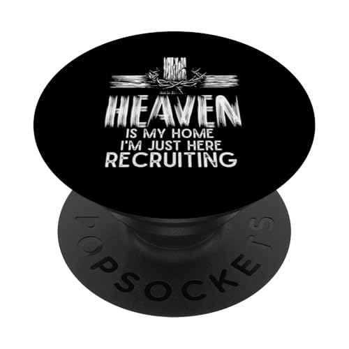 Der Himmel ist mein Zuhause Ich bin gerade hier, um den christlichen Jesus zu rekrutieren PopSockets Klebender PopGrip Der Himmel ist mein Zuhause Ich bin gerade hier, um den christlichen Jesus zu rekrutieren PopSockets Klebender PopGrip von Priests Worship Prayer Pastors Bible Reader Nuns