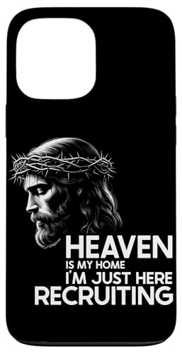 Der Himmel ist mein Zuhause Ich bin gerade hier und rekrutiere Jesus Christian Hülle für iPhone 13 Pro Max Der Himmel ist mein Zuhause Ich bin gerade hier und rekrutiere Jesus Christian Hülle für iPhone 13 Pro Max von Priests Worship Prayer Pastors Bible Reader Nuns