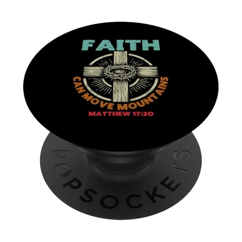 Faith Can Move Mountains Jesus Christian Worshiper Christus PopSockets Klebender PopGrip Faith Can Move Mountains Jesus Christian Worshiper Christus PopSockets Klebender PopGrip von Priests Worship Prayer Pastors Bible Reader Nuns