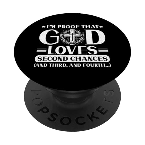 Ich bin der Beweis, dass Gott zweite Chancen liebt Christian Jesus Gott PopSockets Klebender PopGrip Ich bin der Beweis, dass Gott zweite Chancen liebt Christian Jesus Gott PopSockets Klebender PopGrip von Priests Worship Prayer Pastors Bible Reader Nuns