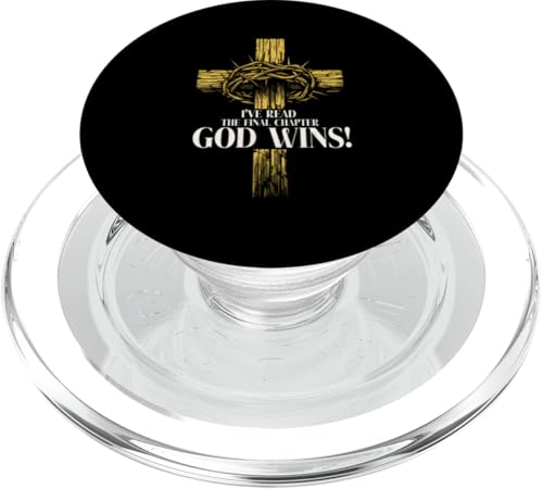 Ich habe das letzte Kapitel gelesen Gott gewinnt Christian Jesus God PopSockets PopGrip für MagSafe von Priests Worship Prayer Pastors Bible Reader Nuns
