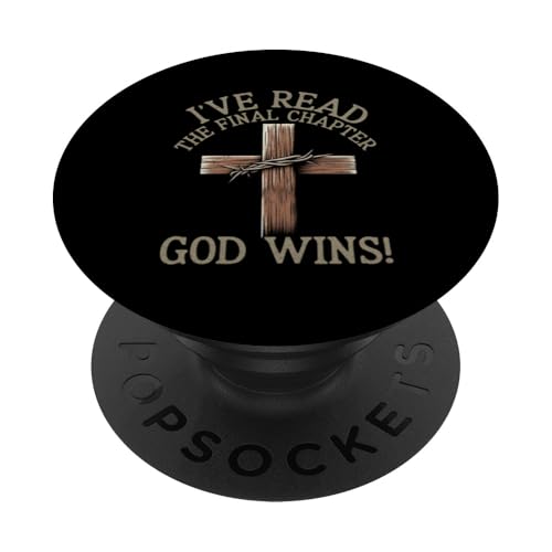 Ich habe das letzte Kapitel gelesen: Gott gewinnt den christlichen Glauben an Jesus PopSockets Klebender PopGrip Ich habe das letzte Kapitel gelesen: Gott gewinnt den christlichen Glauben an Jesus PopSockets Klebender PopGrip von Priests Worship Prayer Pastors Bible Reader Nuns