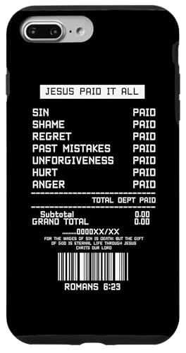 Jesus Paid it All Quittung Katholiken Anbeter Gott Glauben Hülle für iPhone 7 Plus/8 Plus Jesus Paid it All Quittung Katholiken Anbeter Gott Glauben Hülle für iPhone 7 Plus/8 Plus von Priests Worship Prayer Pastors Bible Reader Nuns