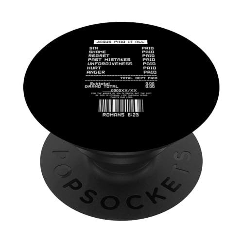 Jesus Paid it All Quittung Katholiken Anbeter Gott Glauben PopSockets Klebender PopGrip Jesus Paid it All Quittung Katholiken Anbeter Gott Glauben PopSockets Klebender PopGrip von Priests Worship Prayer Pastors Bible Reader Nuns