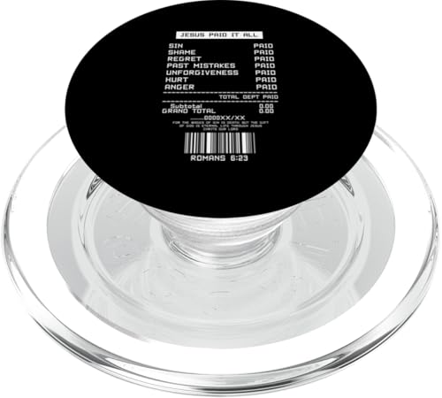 Jesus Paid it All Quittung Katholiken Anbeter Gott Glauben PopSockets PopGrip für MagSafe Jesus Paid it All Quittung Katholiken Anbeter Gott Glauben PopSockets PopGrip für MagSafe von Priests Worship Prayer Pastors Bible Reader Nuns