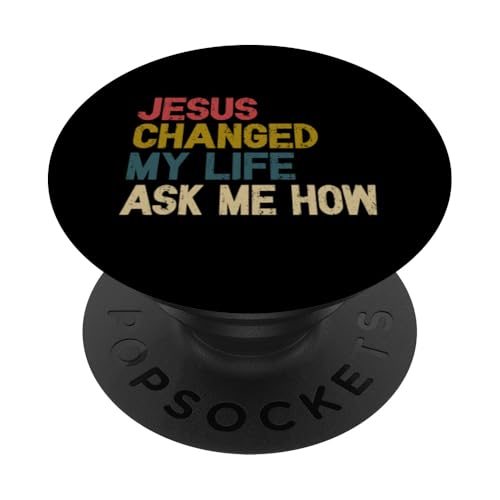 Jesus hat mein Leben verändert Frag mich, wie christlich Jesus Gott PopSockets Klebender PopGrip Jesus hat mein Leben verändert Frag mich, wie christlich Jesus Gott PopSockets Klebender PopGrip von Priests Worship Prayer Pastors Bible Reader Nuns