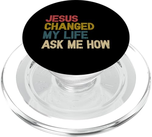 Jesus hat mein Leben verändert Frag mich, wie christlich Jesus Gott PopSockets PopGrip für MagSafe Jesus hat mein Leben verändert Frag mich, wie christlich Jesus Gott PopSockets PopGrip für MagSafe von Priests Worship Prayer Pastors Bible Reader Nuns