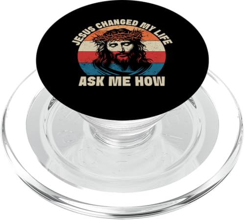 Jesus hat mein Leben verändert Frag mich, wie die Christliche Bibelkirche PopSockets PopGrip für MagSafe Jesus hat mein Leben verändert Frag mich, wie die Christliche Bibelkirche PopSockets PopGrip für MagSafe von Priests Worship Prayer Pastors Bible Reader Nuns