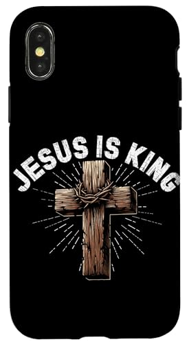 Jesus ist König Christlich Religiöse Katholiken Anbeter Gott Hülle für iPhone X/XS Jesus ist König Christlich Religiöse Katholiken Anbeter Gott Hülle für iPhone X/XS von Priests Worship Prayer Pastors Bible Reader Nuns
