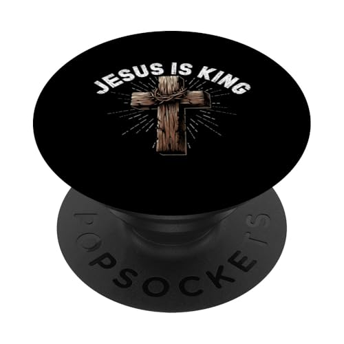 Jesus ist König Christlich Religiöse Katholiken Anbeter Gott PopSockets Klebender PopGrip Jesus ist König Christlich Religiöse Katholiken Anbeter Gott PopSockets Klebender PopGrip von Priests Worship Prayer Pastors Bible Reader Nuns