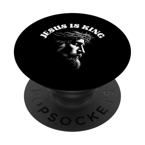 Jesus ist König Christlicher Gott Katholiken Anbeter religiös PopSockets Klebender PopGrip Jesus ist König Christlicher Gott Katholiken Anbeter religiös PopSockets Klebender PopGrip von Priests Worship Prayer Pastors Bible Reader Nuns