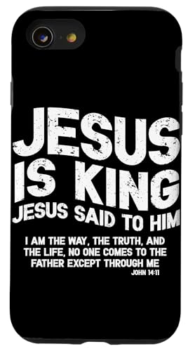 Jesus ist König Jesus sagte zu ihm Christlicher Gläubiger Christus Hülle für iPhone SE (2020) / 7 / 8 von Priests Worship Prayer Pastors Bible Reader Nuns