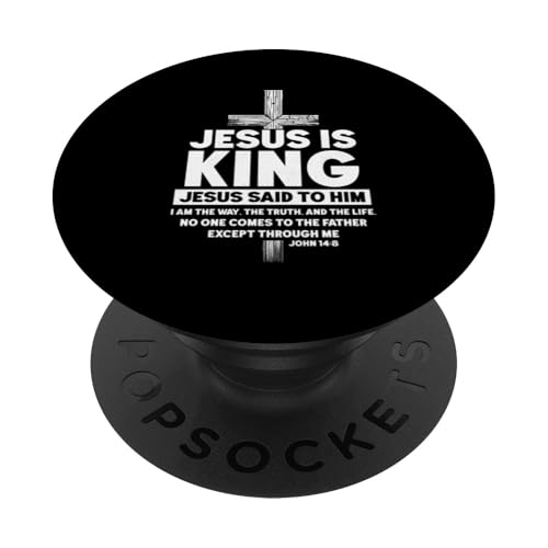 Jesus ist König Jesus sagte zu ihm Christlicher Glaube PopSockets Klebender PopGrip Jesus ist König Jesus sagte zu ihm Christlicher Glaube PopSockets Klebender PopGrip von Priests Worship Prayer Pastors Bible Reader Nuns