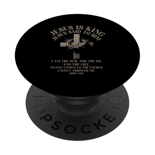 Jesus ist König Jesus sagte zu ihm Christlicher Glaube PopSockets Klebender PopGrip Jesus ist König Jesus sagte zu ihm Christlicher Glaube PopSockets Klebender PopGrip von Priests Worship Prayer Pastors Bible Reader Nuns