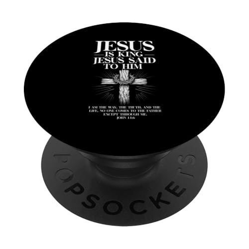 Jesus ist König Jesus sagte zu ihm Christlicher Ordensmann PopSockets Klebender PopGrip Jesus ist König Jesus sagte zu ihm Christlicher Ordensmann PopSockets Klebender PopGrip von Priests Worship Prayer Pastors Bible Reader Nuns