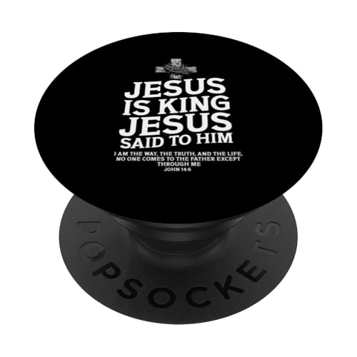 Jesus ist König Jesus sagte zu ihm Gott, christlicher Gläubiger PopSockets Klebender PopGrip Jesus ist König Jesus sagte zu ihm Gott, christlicher Gläubiger PopSockets Klebender PopGrip von Priests Worship Prayer Pastors Bible Reader Nuns