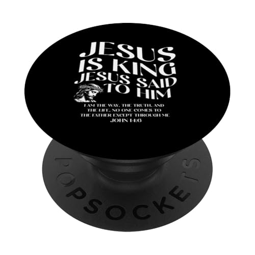 Jesus ist König Jesus sagte zu ihm Religiöser Christusanbeter PopSockets Klebender PopGrip Jesus ist König Jesus sagte zu ihm Religiöser Christusanbeter PopSockets Klebender PopGrip von Priests Worship Prayer Pastors Bible Reader Nuns