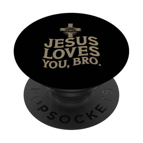 Jesus liebt dich, Bruder, christlicher Gläubiger, katholischer Anbeter PopSockets Klebender PopGrip Jesus liebt dich, Bruder, christlicher Gläubiger, katholischer Anbeter PopSockets Klebender PopGrip von Priests Worship Prayer Pastors Bible Reader Nuns