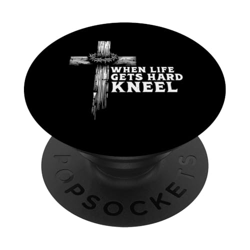 Wenn das Leben hart wird, kniet nieder, Christian Jesus Church Bible PopSockets Klebender PopGrip Wenn das Leben hart wird, kniet nieder, Christian Jesus Church Bible PopSockets Klebender PopGrip von Priests Worship Prayer Pastors Bible Reader Nuns