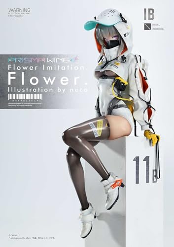 Prime 1 Studio Neco 1/7 PVC Statuette 'Prisma Wing Flower' Illustration, Schwarz, 28 cm, Whimsical, Blumig, Kunststoff, Dekorativ, Erwachsener, Natur, Blumen, Sammeln, Dekoration von Prime 1 Studio