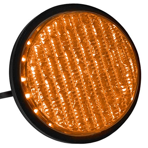 PrimeMatik LED-Taschenlampe, IP65, 100 mm, 12-24 V, Gelb (SM019) von PrimeMatik