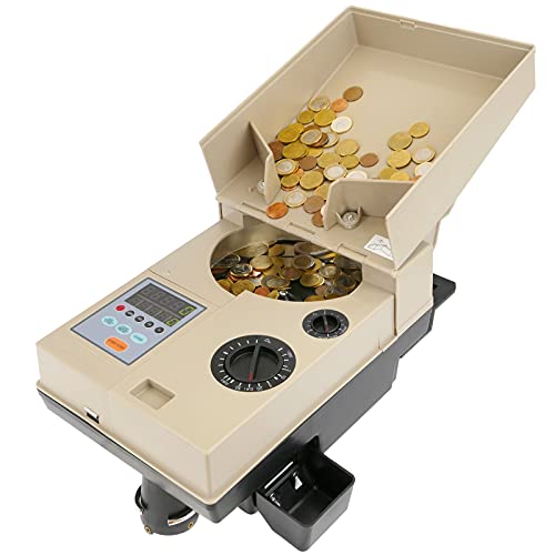 PrimeMatik - Tragbarer Automatischer Münzzähler und Sortierer für Euro Münzsortierer 2000 Münzen pro Minute von PrimeMatik