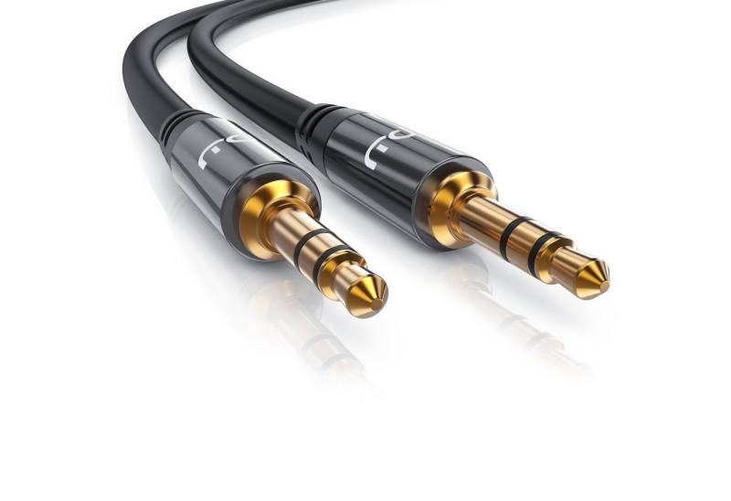 Primewire Audio-Kabel, AUX, 3,5-mm-Klinke (200 cm), HiFi Klinkenkabel für Audiogeräte Premium Series - 2m von Primewire