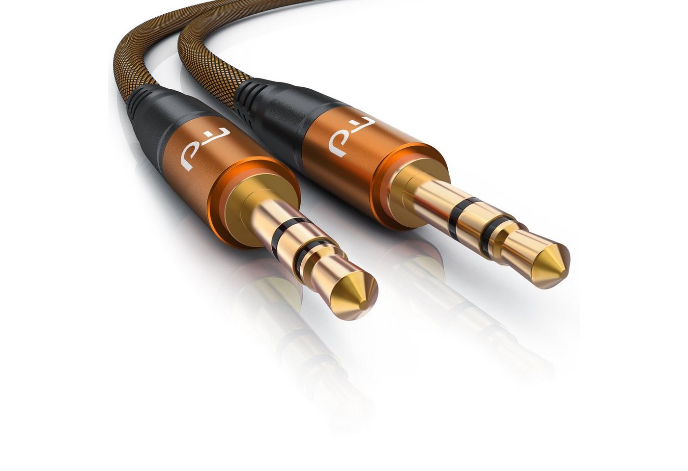 Primewire Audio-Kabel, AUX, 3,5-mm-Klinke (200 cm), Klinkenkabel, Metallstecker, Klinke Verbindungskabel, Audiokabel - 2m von Primewire