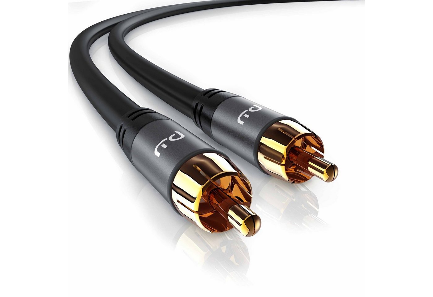 Primewire Audio-Kabel, Cinch, RCA (750 cm), Subwoofer-Cinch Audio-Kabel mehrfach geschirmt - 7,5m von Primewire